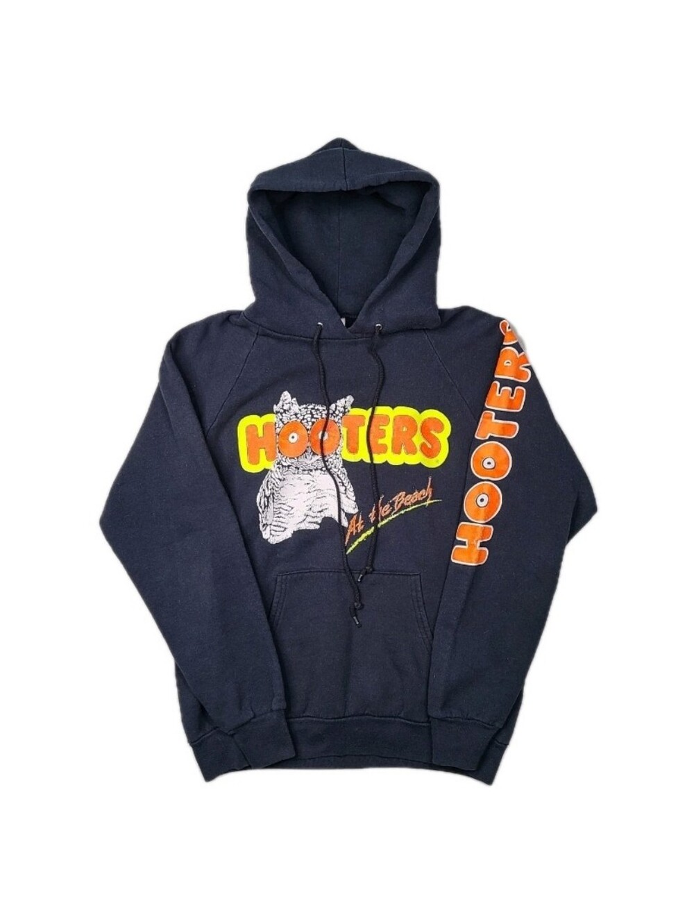 Vintage 90s Hooters At The Beach Hoodie Mens Medium USA Made EXTREMELY RARE